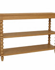 Elanor Turned Leg Console Table With Two Shelves