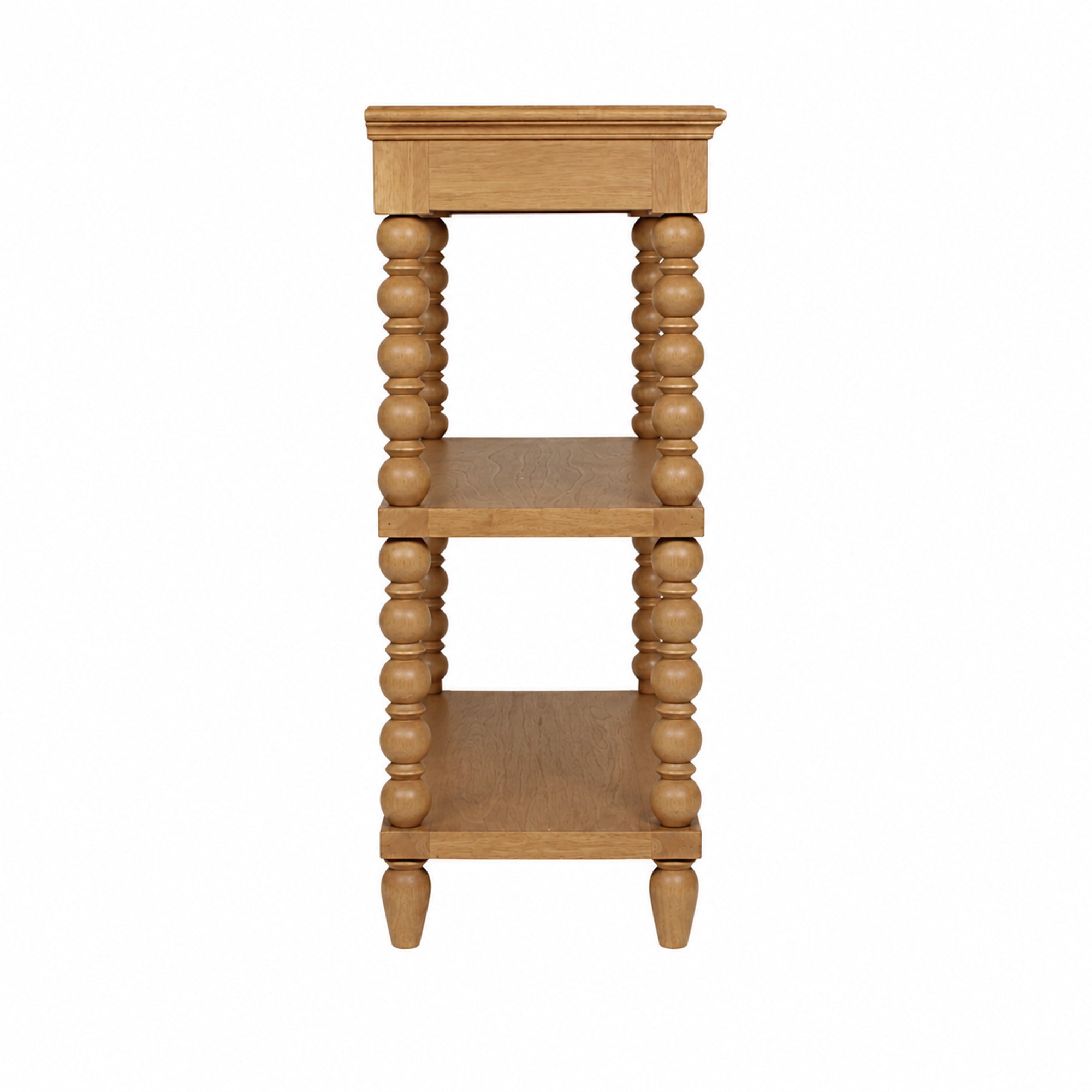 Elanor Turned Leg Console Table With Two Shelves