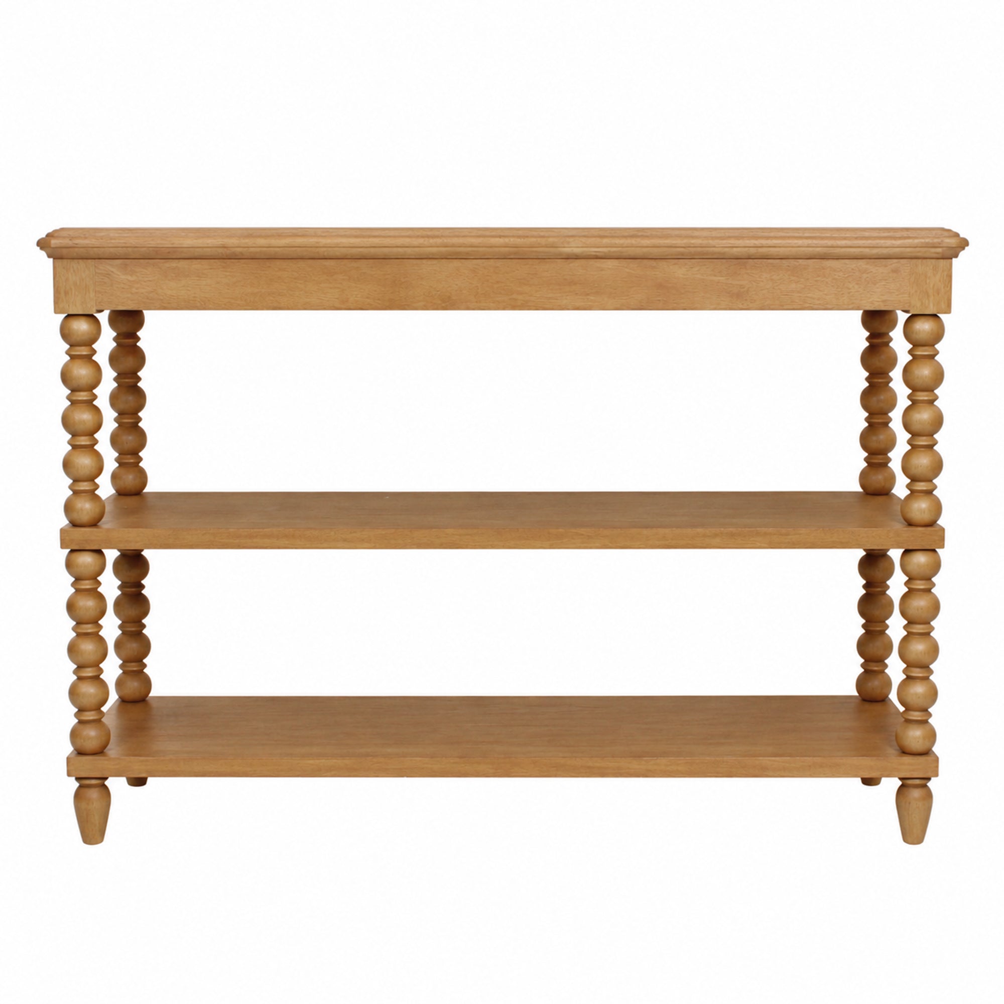 Elanor Turned Leg Console Table With Two Shelves