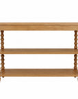 Elanor Turned Leg Console Table With Two Shelves