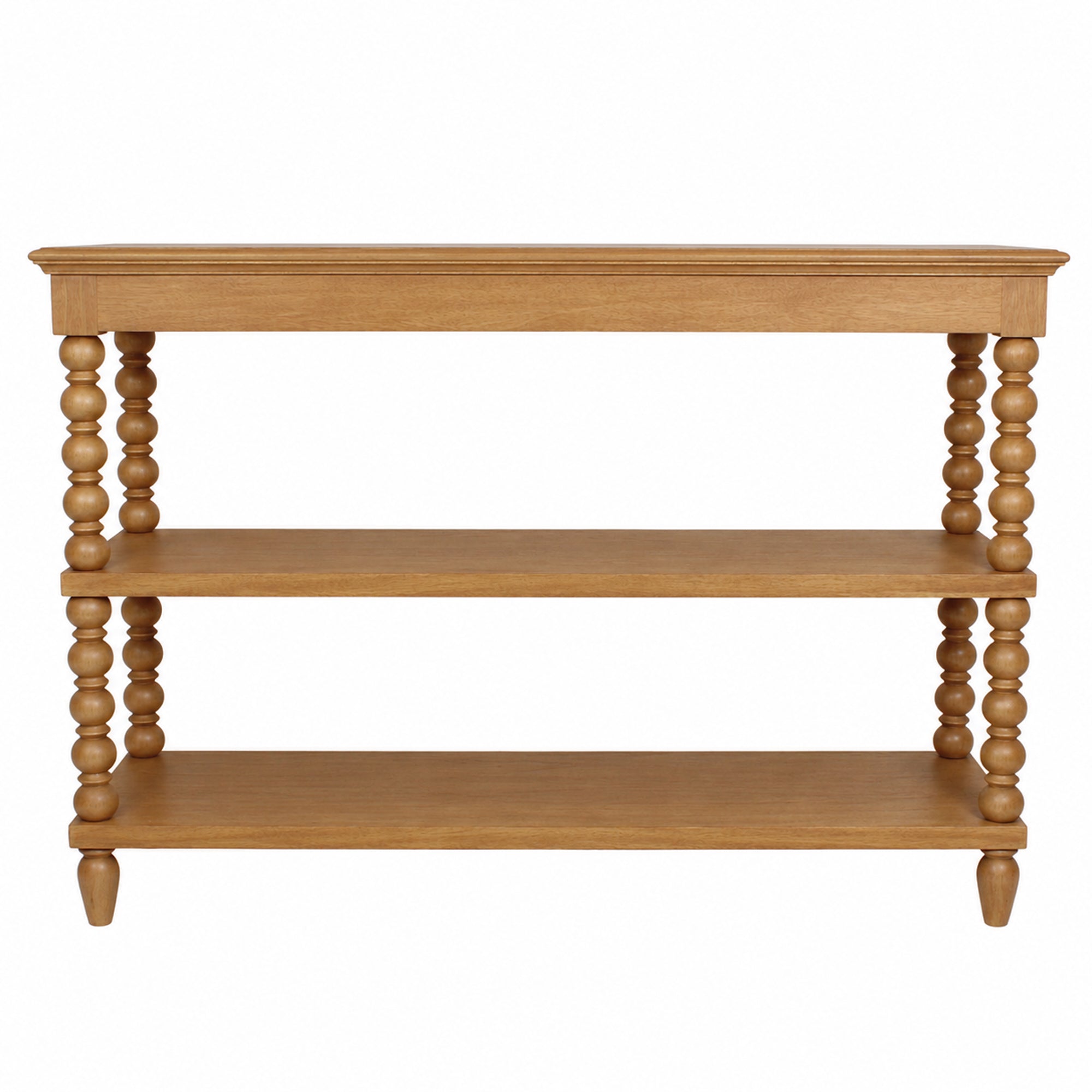 Elanor Turned Leg Console Table With Two Shelves