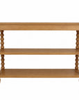 Elanor Turned Leg Console Table With Two Shelves