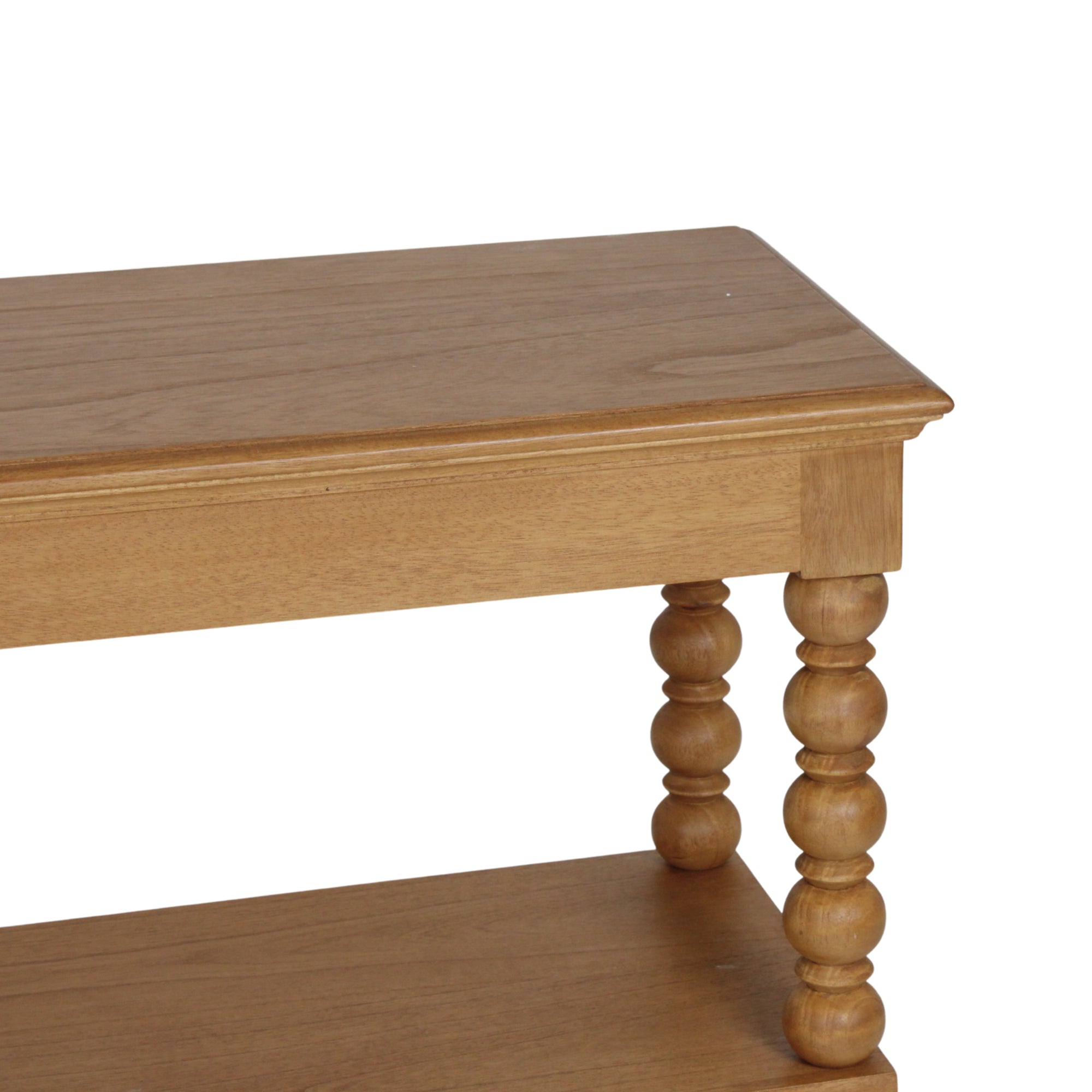 Elanor Turned Leg Console Table With Two Shelves