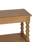 Elanor Turned Leg Console Table With Two Shelves