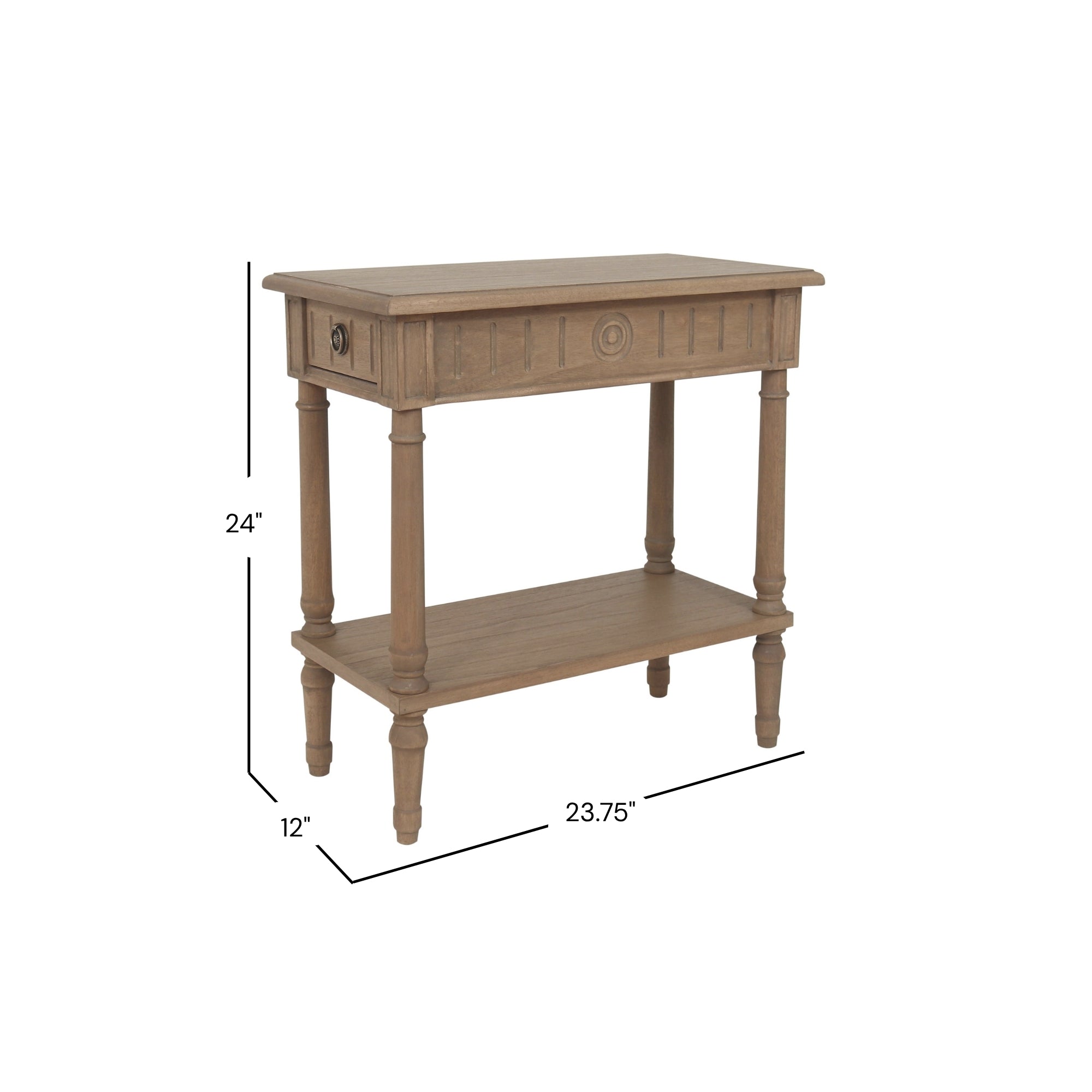 Marisol Side Table With Shelf