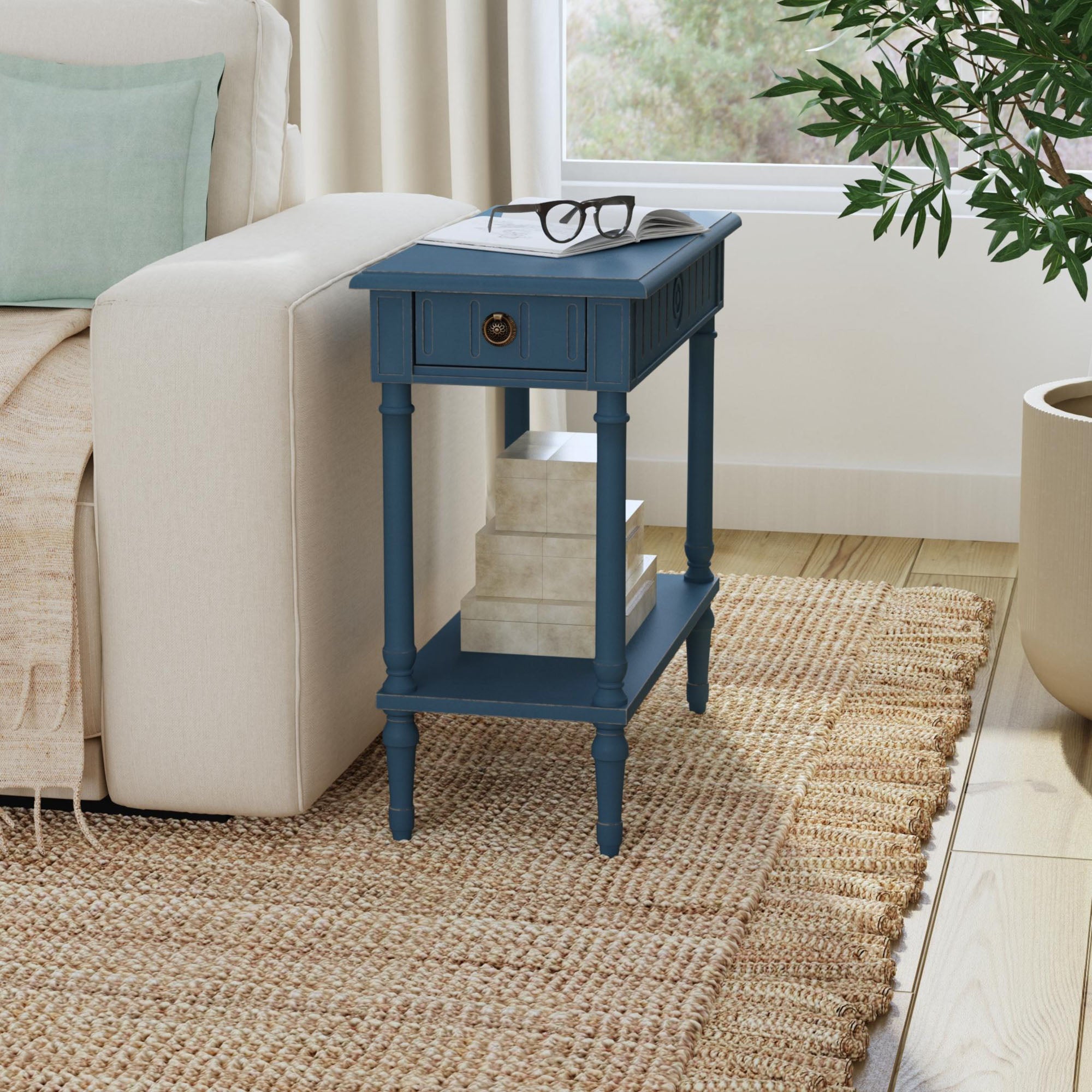 Marisol Side Table With Shelf