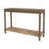 Brown Asura 47" Console Table With Rush Shelf Bayur Wood console table