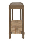 Asura 47" Console Table With Rush Shelf Solid Wood console table