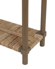 Asura 47" Console Table With Rush Shelf Solid Wood console table