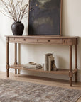 Marisol Console Table With Two Drawers And Shelf
