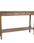 Marisol Console Table With Two Drawers And Shelf