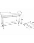 Marisol Console Table With Two Drawers And Shelf