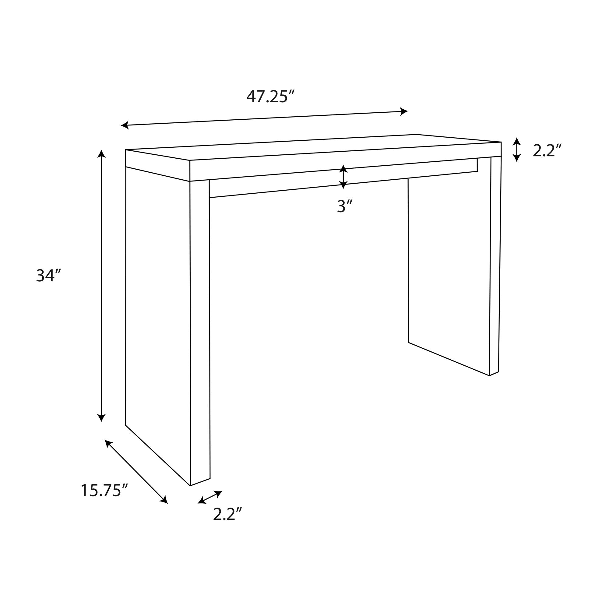 Indigo Road by Egypt Sherrod x East at Main Jasper Waterfall Console Table