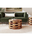 Lorena Round Teak Accent Table