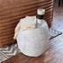 Grey Melrose Metal Drum Accent Table Metal accent side table