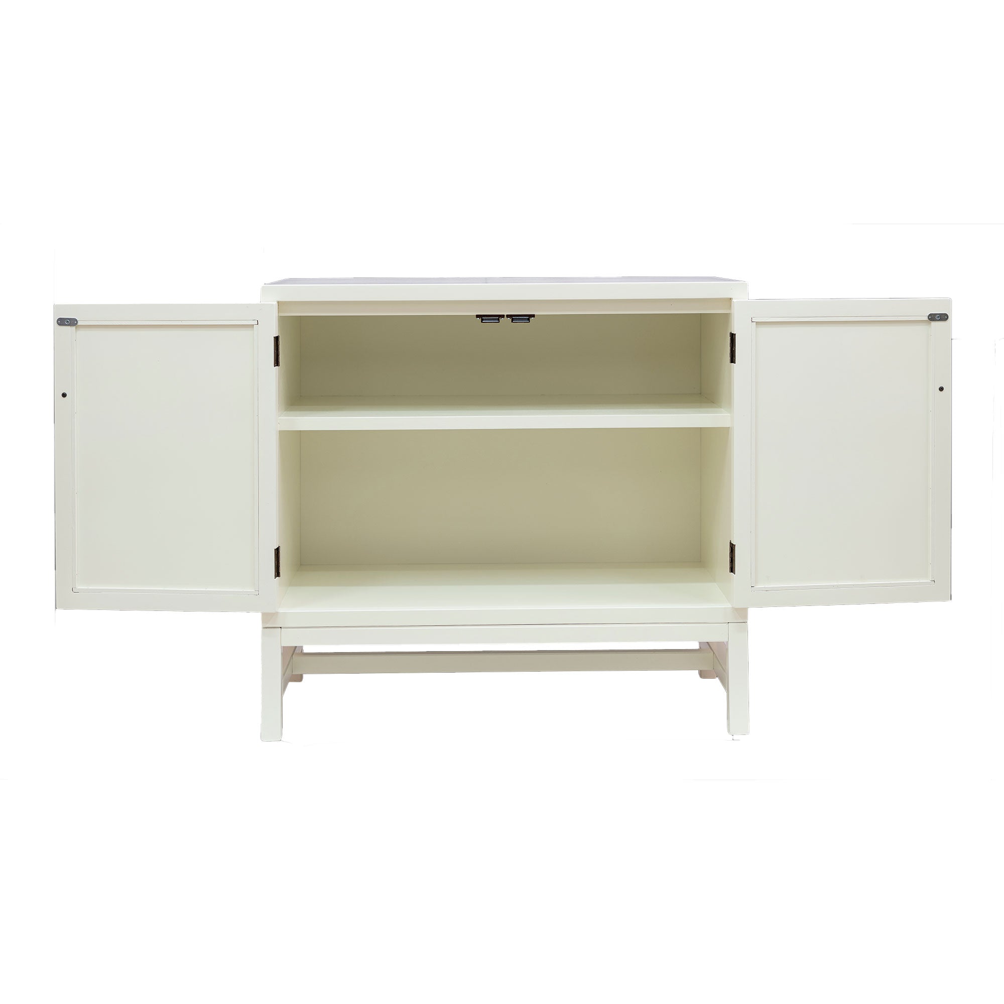 Raelynn Rectangular Raffia 2-Door Wood | East at Main