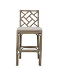 Stacie Rattan Lattice-Back Stool