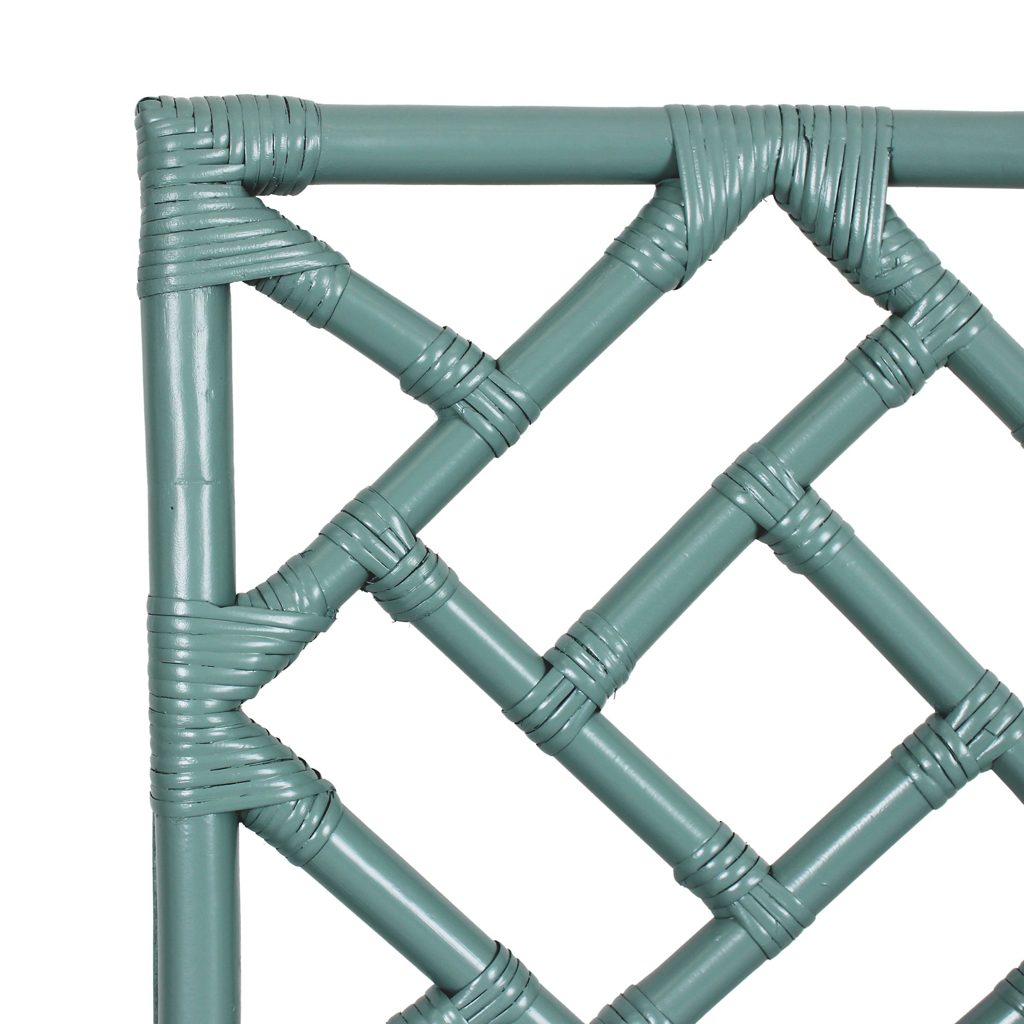 Stacie Rattan Lattice-Back Stool