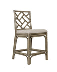 Stacie Rattan Lattice-Back Stool