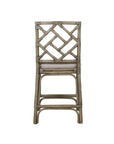 Stacie Rattan Lattice-Back Stool