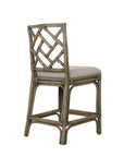 Stacie Rattan Lattice-Back Stool