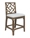 Stacie Rattan Lattice Back Stool