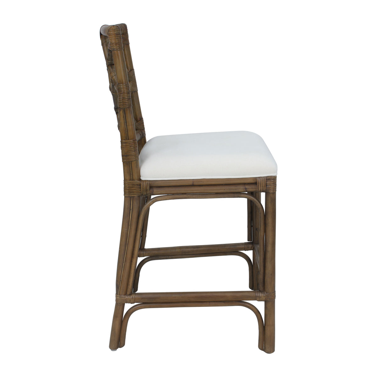 Stacie Rattan Lattice Back Stool