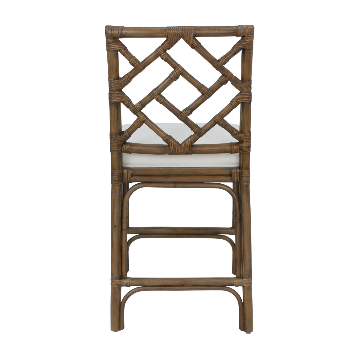 Stacie Rattan Lattice Back Stool