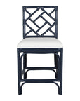 Stacie Rattan Lattice-Back Stool