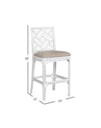 Stacie Rattan Lattice Back Stool