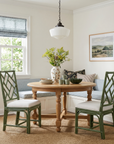 Stacie Rattan Lattice Back Dining Chair, Set of 2