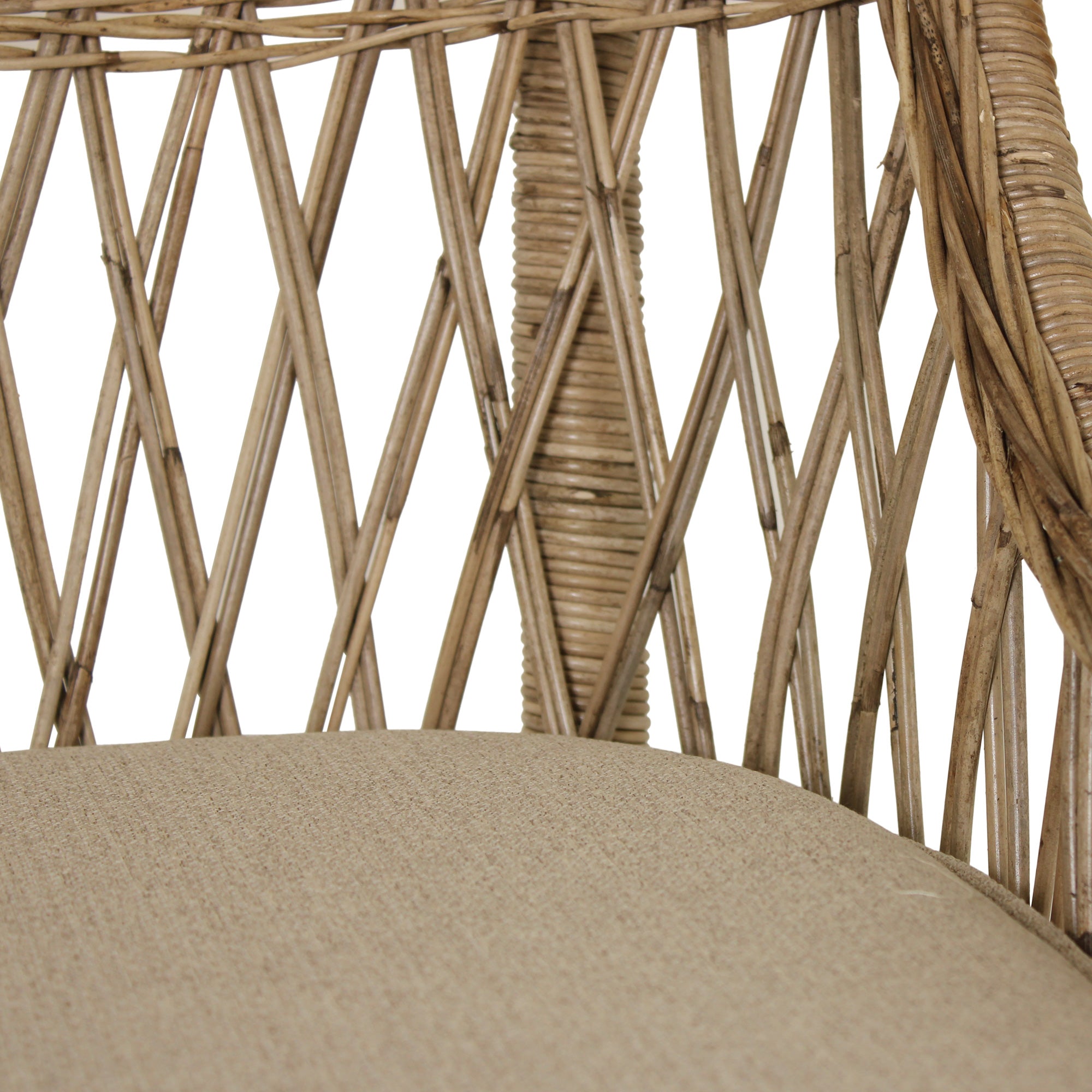Bayside Handwoven Raffia Arm Chair | East at Main