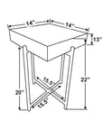 Indigo Road by Egypt Sherrod x East at Main Adela Box Side Table