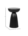 Indigo Road by Egypt Sherrod x East at Main Cinched Metal Round Pedestal Accent Table