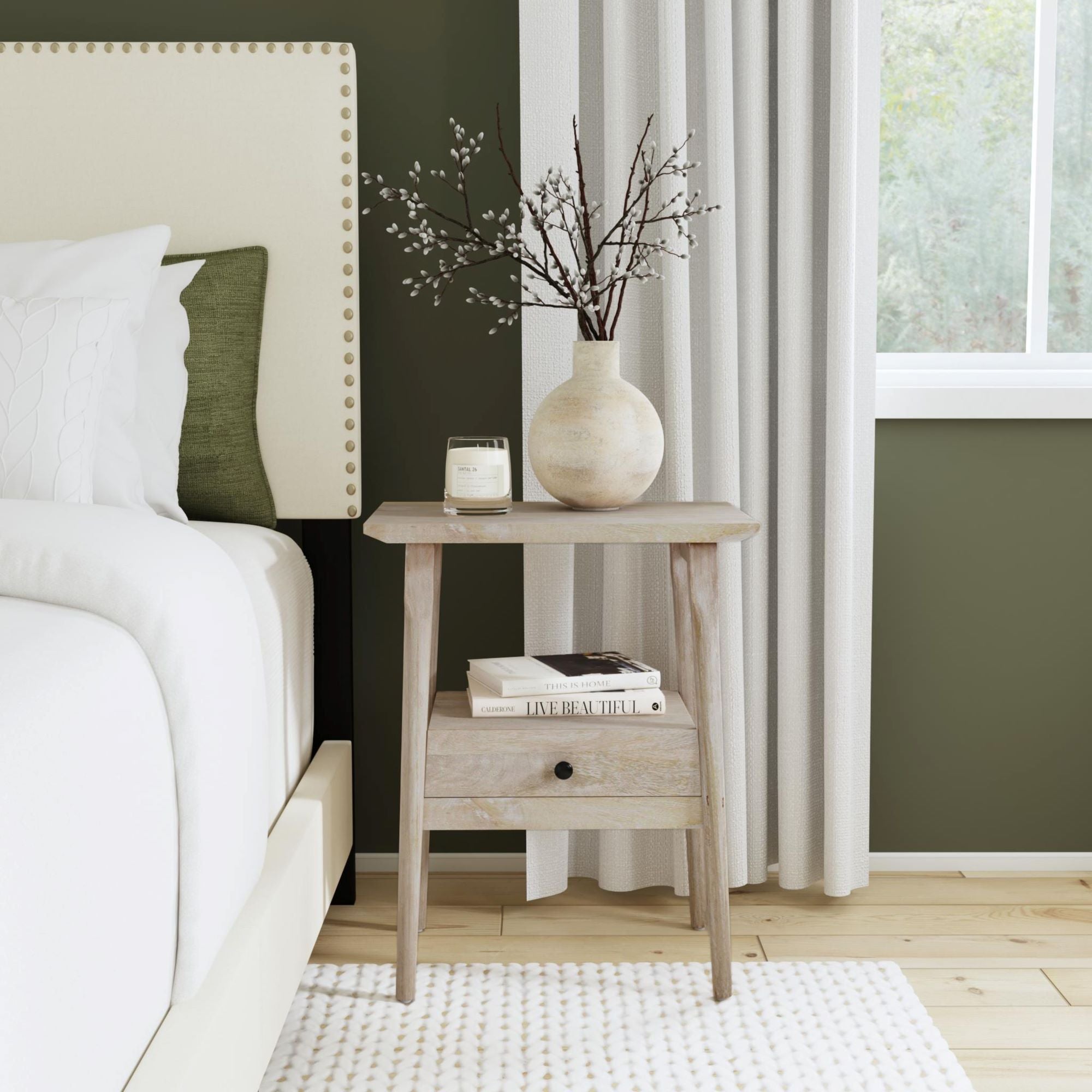 Kit 1 Drawer Storage Side Table