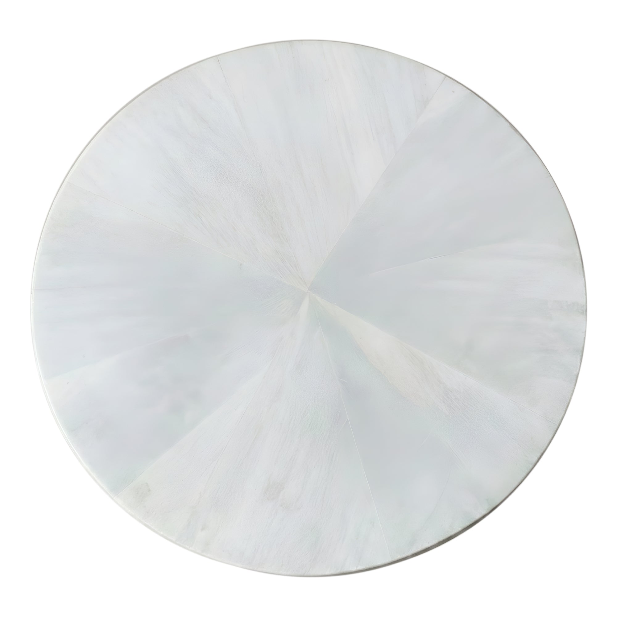 Isla Scalloped Round Side Table Solid Wood accent table