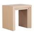 Beige Cascade Rectangular Side Table Mango Wood accent side table