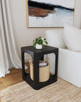 Addison Solid Wood Storage Accent Table