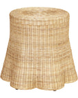 Betty Skirted Rattan Accent Table