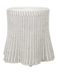 Betty Skirted Rattan Accent Table