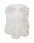 Betty Skirted Rattan Accent Table