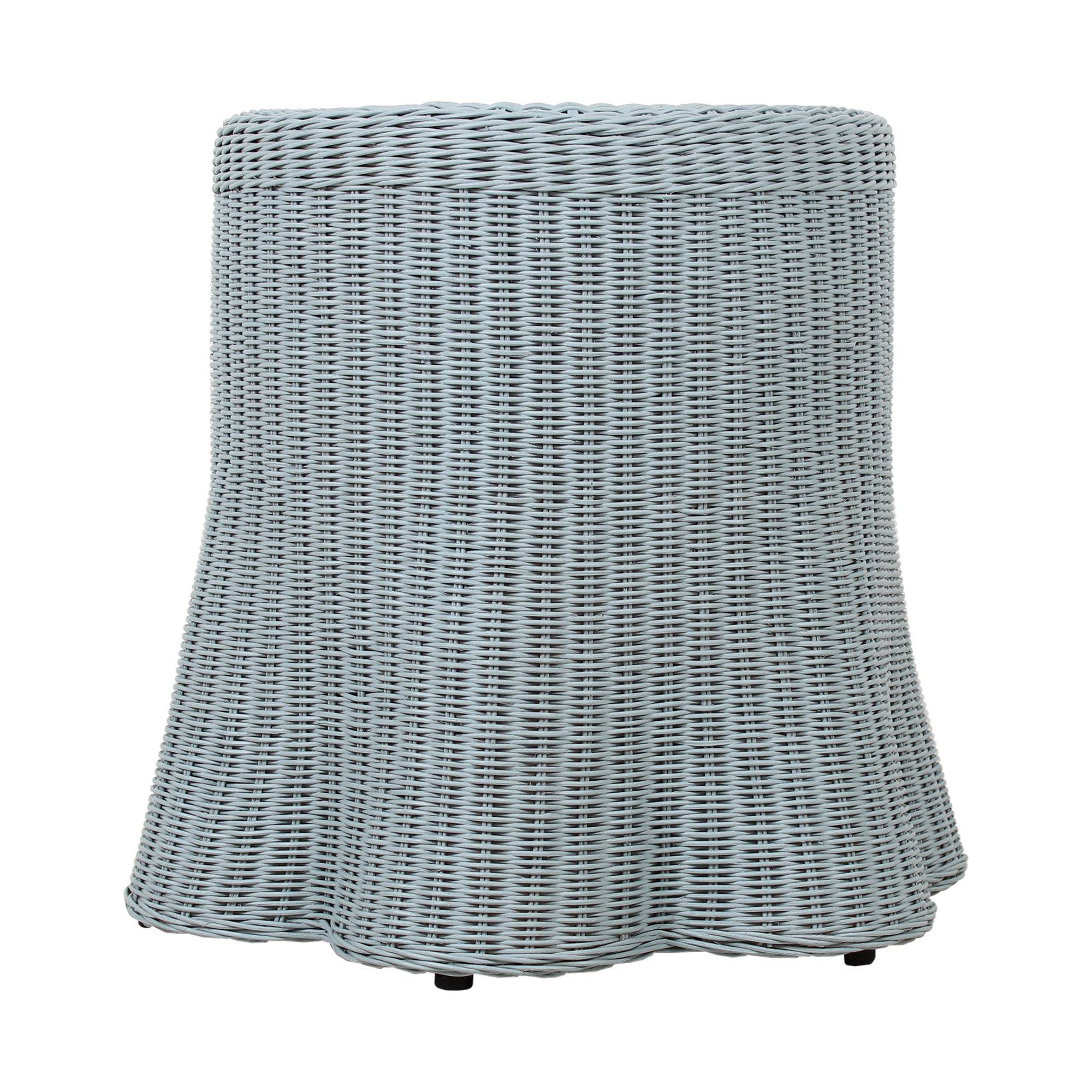 Betty Skirted Rattan Accent Table