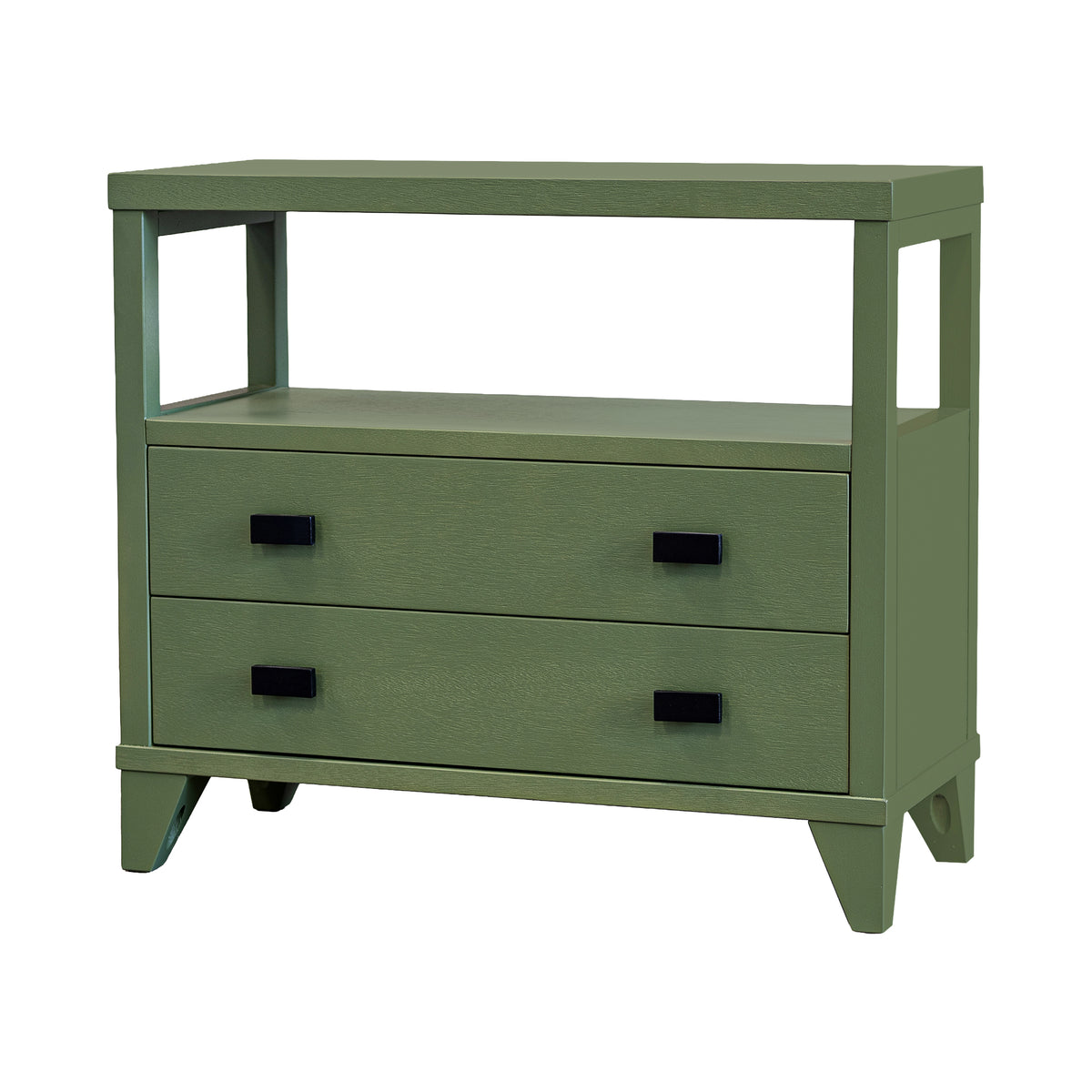 Ezra Solid Wood 2-Drawer Nightstand