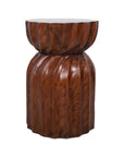 Enzo Fluted Solid Wood Side Table