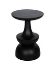 Kira Sculptured Solid Wood Side Table