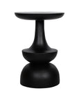 Kira Sculptured Solid Wood Side Table