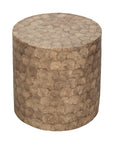 Tasi Round Capiz Shell Accent Table