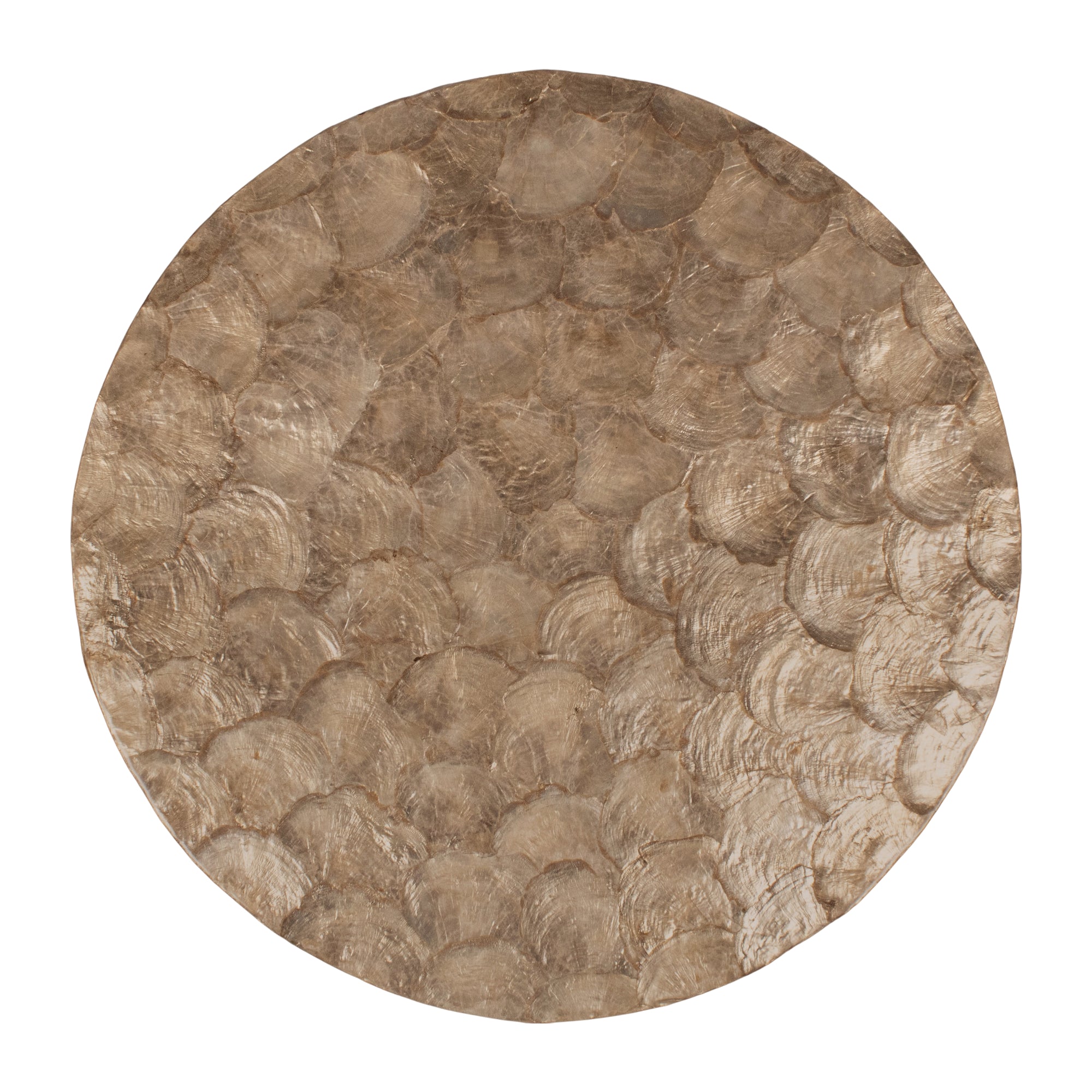 Tasi Round Capiz Shell Accent Table