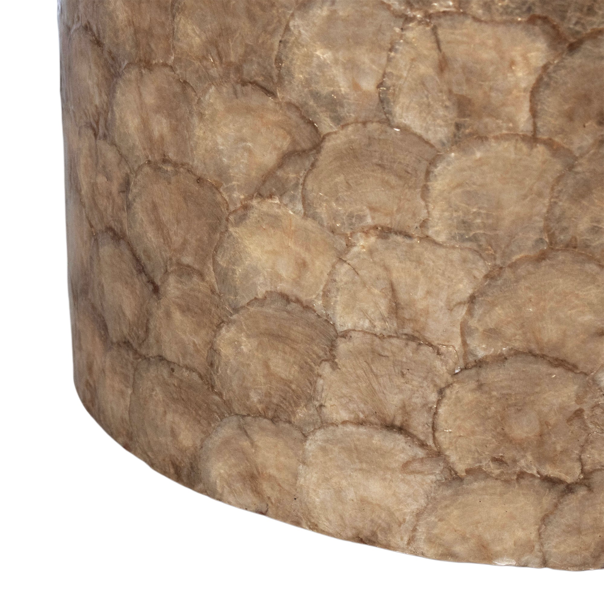 Tasi Round Capiz Shell Accent Table