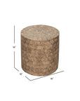 Tasi Round Capiz Shell Accent Table